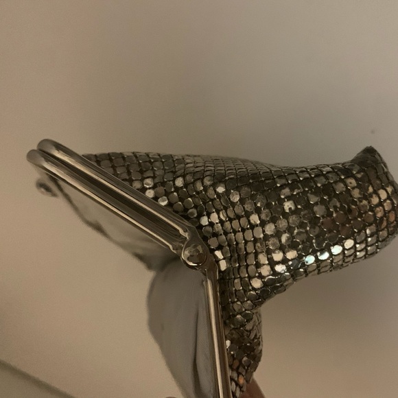 Whiting & Davis Silver Chainmail Mesh Clutch - Picture 4 of 6